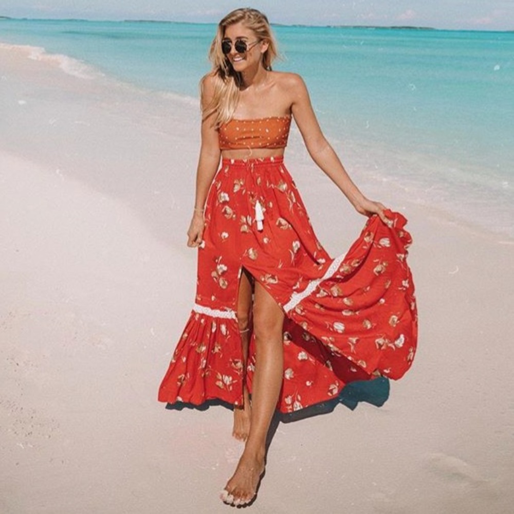 ISO❤️ Kivari the label Romance Maxi Skirt